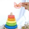 BusyKids Wooden “Little Fox” Stacking Pyramid