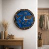 BusyKids World Map Wall Clock - Dark