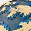 BusyKids World Map Wall Clock - Light