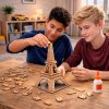 BusyKids Wooden 3D Construction Kit – Eiffel Tower
