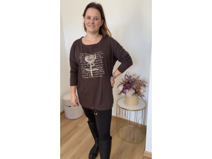 Bavlněná halenka s potiskem