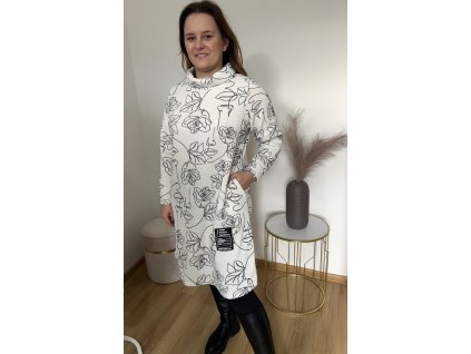 Vzorovaná tunika se stojáčkem