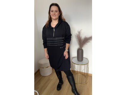 Oversize tunika s kamínky