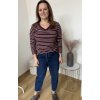 Pruhované bavlněné tričko