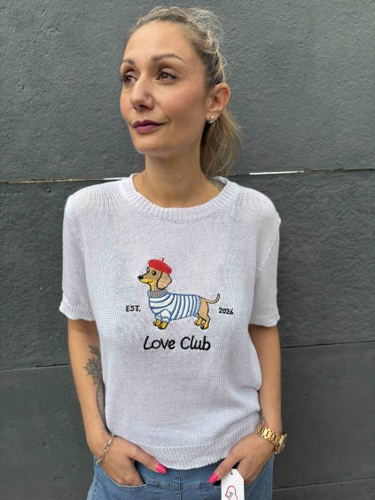 Svetr s kratým rukávem