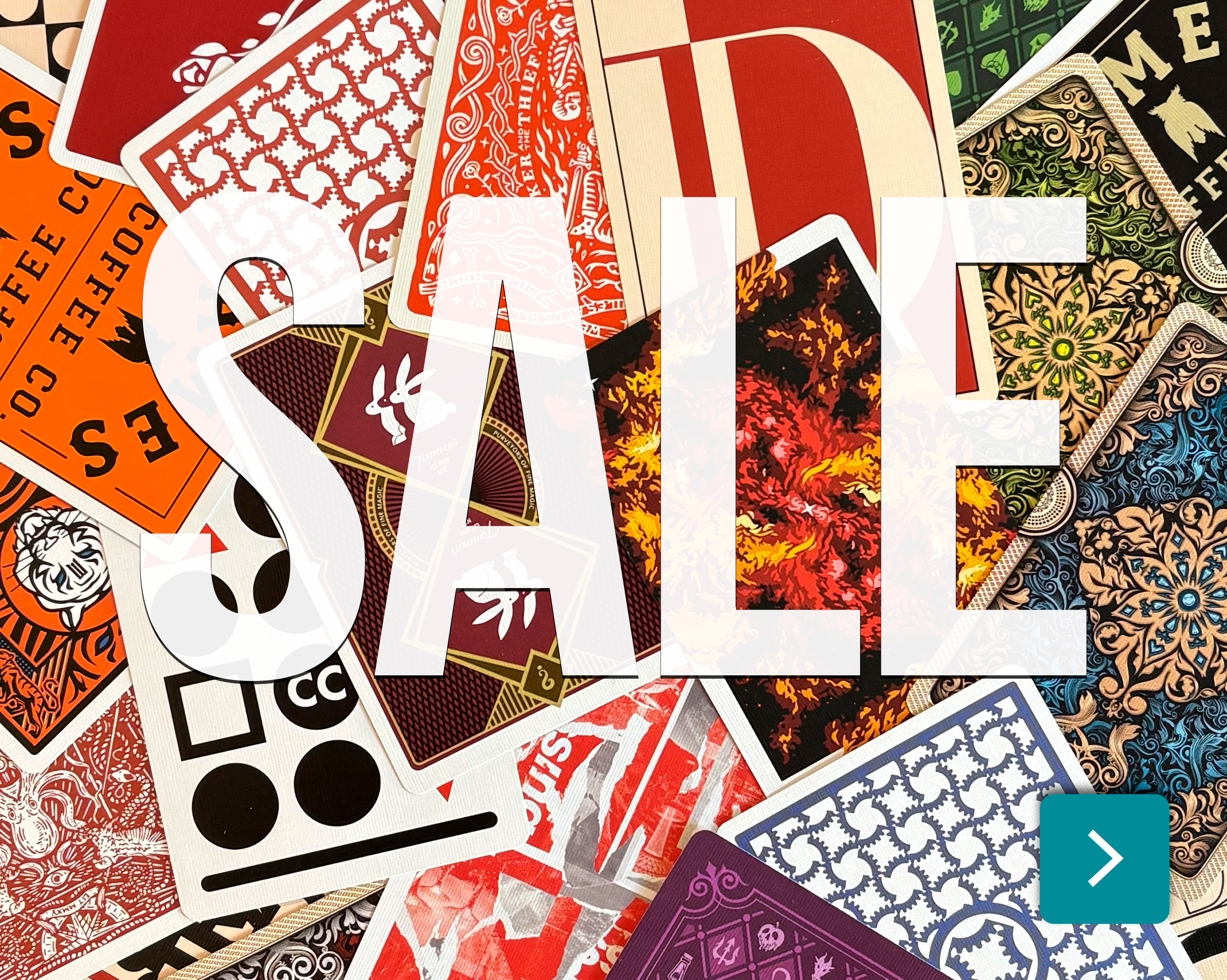 Playing Card Sale at Butterfly Magic Store