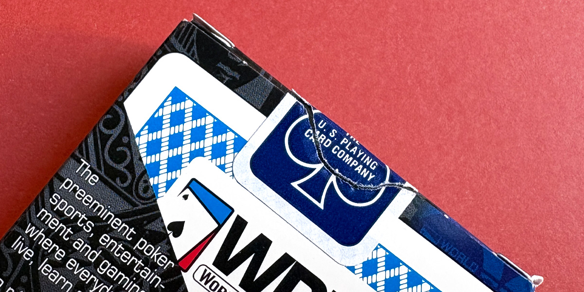 Bee WPT Playing Cards (Blue Seal, printed in 2008)