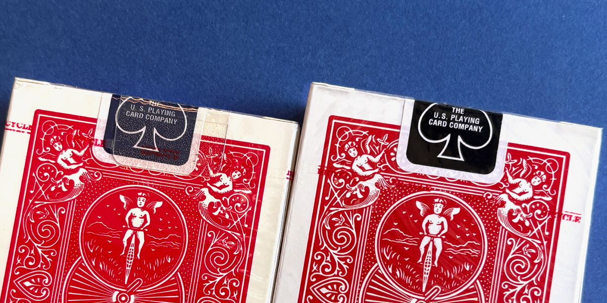 Blue Seal v. Black Seal Bicycle Rider Back Playing Cards