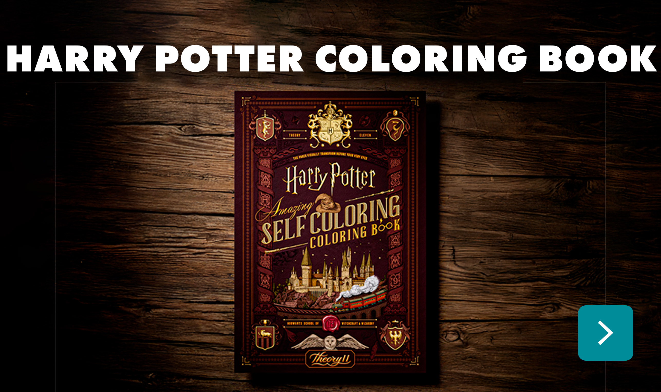 Harry Potter Self-Coloring Book by theory11
