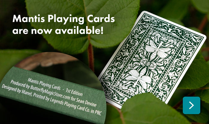 Marked Mantis Playing Cards by Sean Devine and Manel are now available.