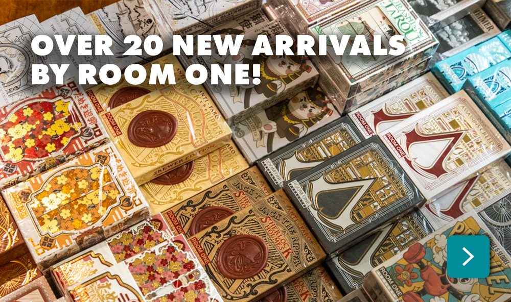 Over 20 new arrivals by Room One Plaing Cards with collectible beautiful designs.