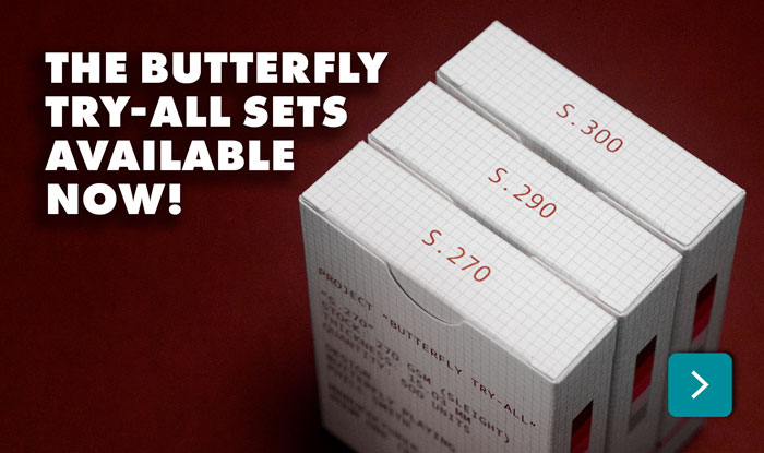 Butterfly Try-All Set is a three-deck set of Butterfly Playing Cards that lets you influence our future deck.