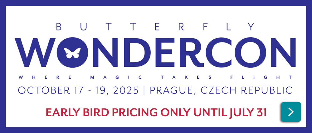Butterfly Wondercon 2025 is the first magic convention organized by Butterfly Magic Store. In Prague, October 17 to 19.