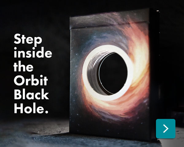 Orbit Black Hole Playing Cards by Orbit Playing Cards