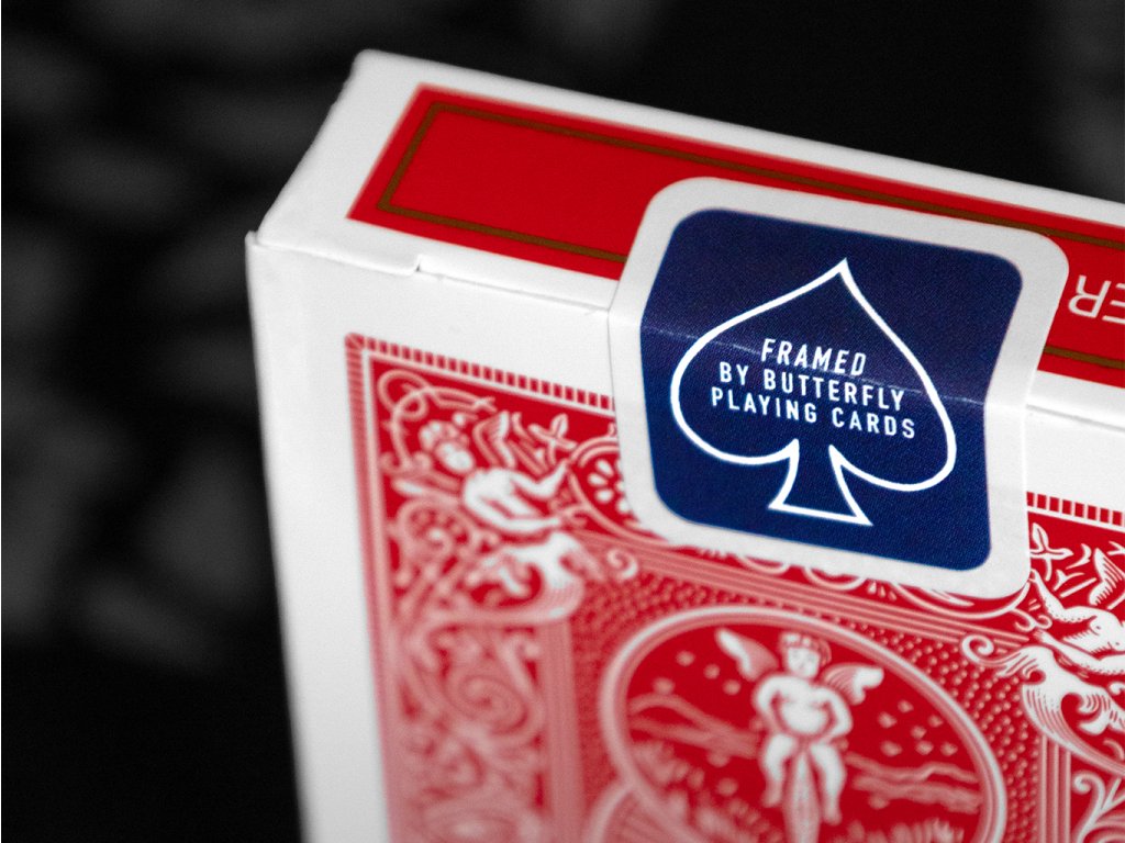 Butterfly x Bicycle Marked Rider Back Playing Cards Blue Seal Butterfly Magic Store