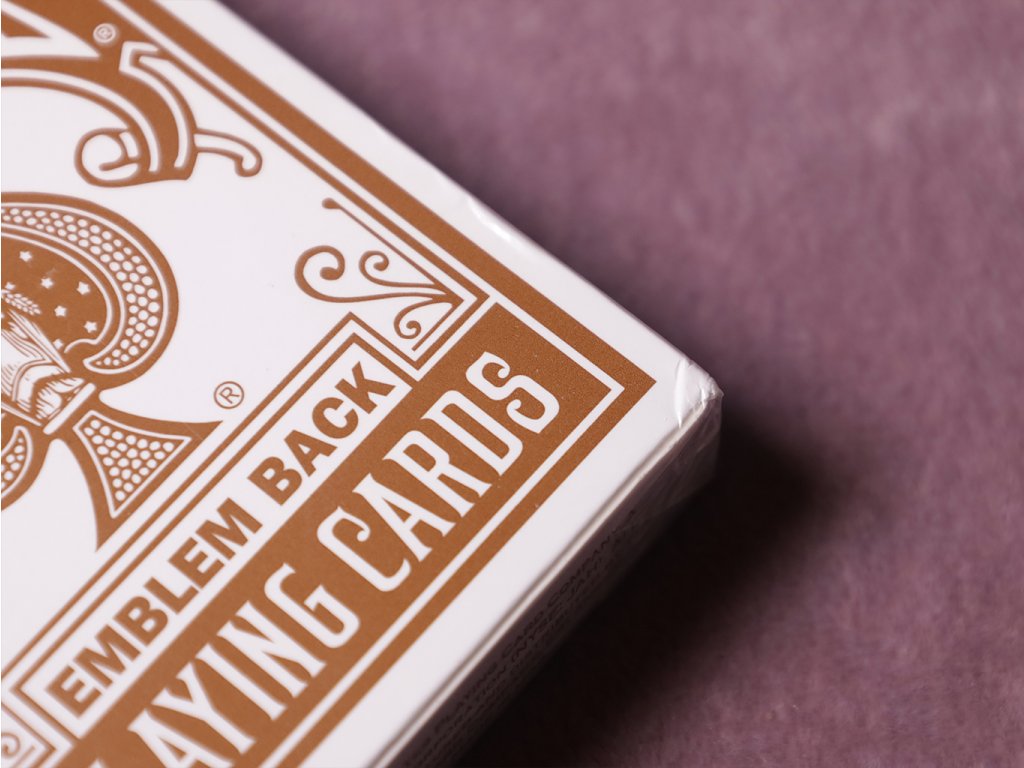 Bicycle Heritage Design Series Emblem Back Brown Playing Cards (Dinged)