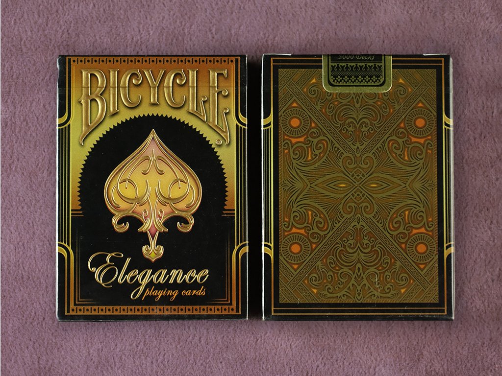 Bicycle Elegance Playing Cards Orange (Dinged) - Butterfly