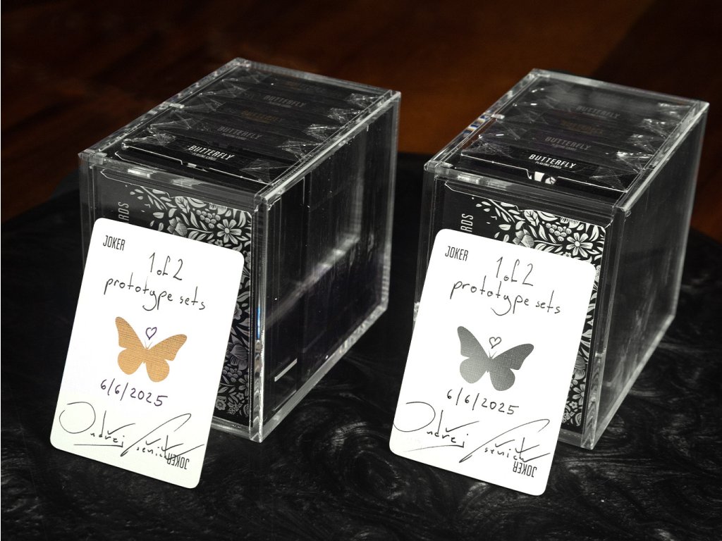 Butterfly Playing Cards Black Series Prototype Set