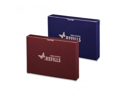 2 Red and 2 Blue Butterfly Playing Cards 3rd Edition Refill Decks