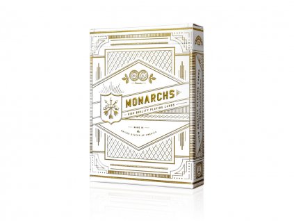 White Gold Monarchs V2 Playing Cards by theory11