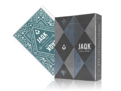 JAQK Teal Edition Playing Cards by theory11