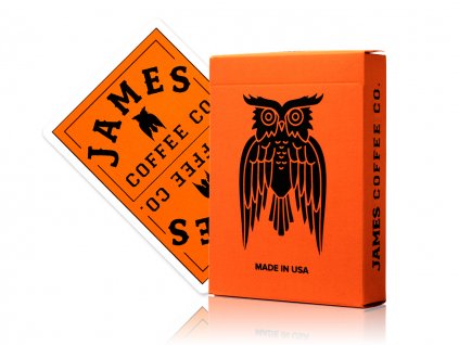 James Coffee Co. Orange Playing Cards by Art of Play