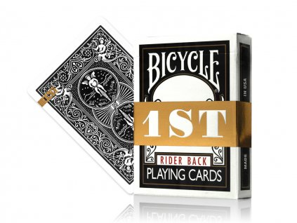 1ST x Bicycle Rider Back Black Playing Cards