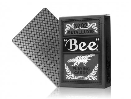 Bee Metalluxe Silver Playing Cards