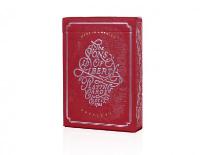 Sons of Liberty Red Playing Cards by Dan & Dave