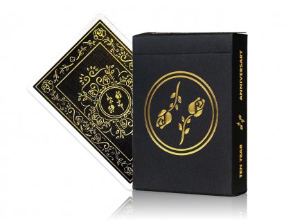 Black Roses 10 Year Anniversary Playing Cards by Daniel Schneider