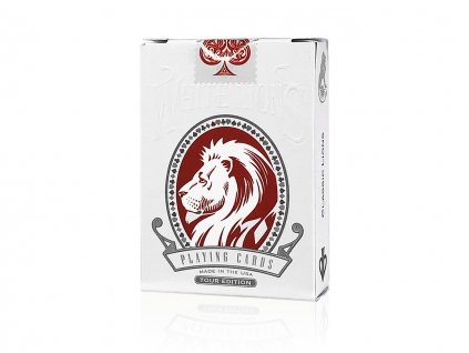 White Lions Tour Edition Red Playing Cards by David Blaine