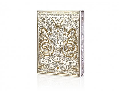 Joker and the Thief White Gold Playing Cards