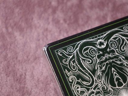Call of Cthulhu Bicycle Playing Cards Green (Cthulhu Seal, Dinged)