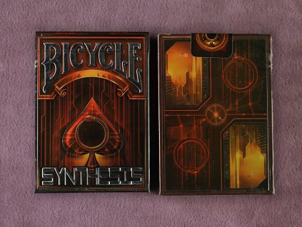 Bicycle Holographic Synthesis Red Playing Cards