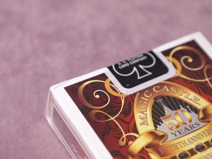 Magic Castle 50th Anniversary Red Playing Cards (Dinged)