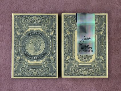 Silver Certificate Playing Cards