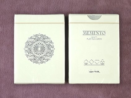 Memento White Playing Cards