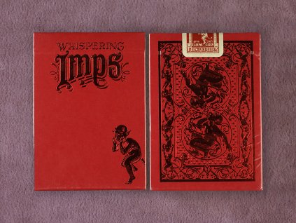 Whispering Imps First Edition Red Playing Cards
