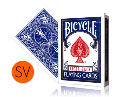 Marked Bicycle Rider Backs Playing Cards 2nd Ed. Blue Svengali Deck