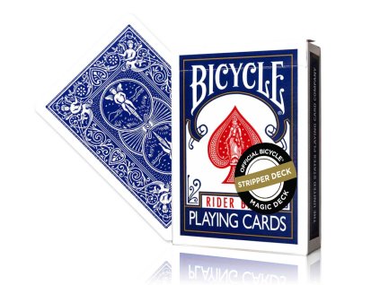 Marked Bicycle Rider Backs Playing Cards 2nd Ed. Blue Stripper Deck