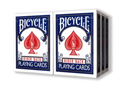 Marked Bicycle Rider Backs Playing Cards 2nd Ed. (6 Blue Decks)