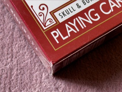 Skull & Bones Professional Red Air-Cushion Playing Cards (Dinged)