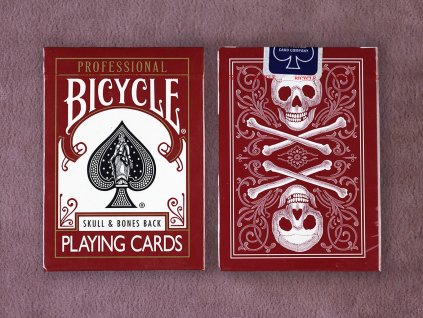Skull & Bones Professional Red Air-Cushion Playing Cards