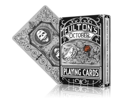 Fulton's October Tombstone Grey Playing Cards