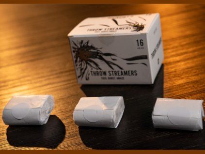 Throw Streamers 12 PK (White, 16 Head) by Murphy’s Magic