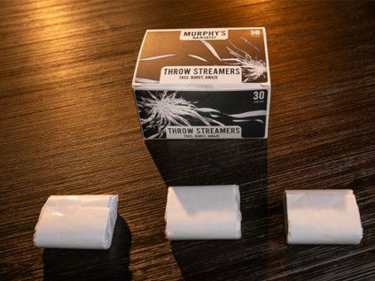 Throw Streamers 12 PK (White, 30 Head) by Murphy’s Magic