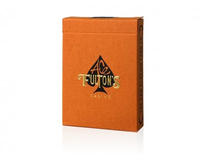 Ace Fulton's Casino Vintage Back Orange Playing Cards by Fulton Playing Cards