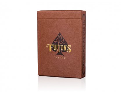 Ace Fulton's Casino Vintage Back Brown Playing Cards by Fulton Playing Cards