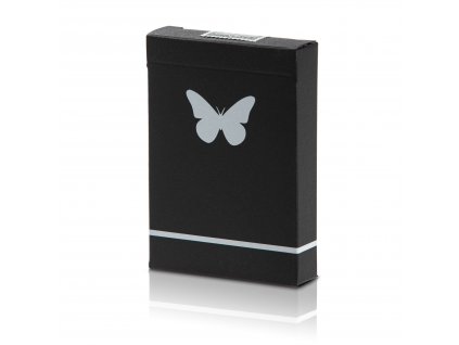 Butterfly Playing Cards Black & White Tuck Case