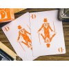 Smoke & Mirrors V9 Orange Playing Cards by Dan & Dave